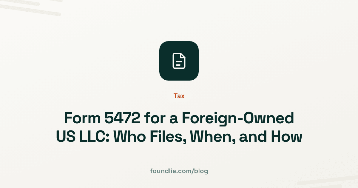 Foundlie article cover: Tax