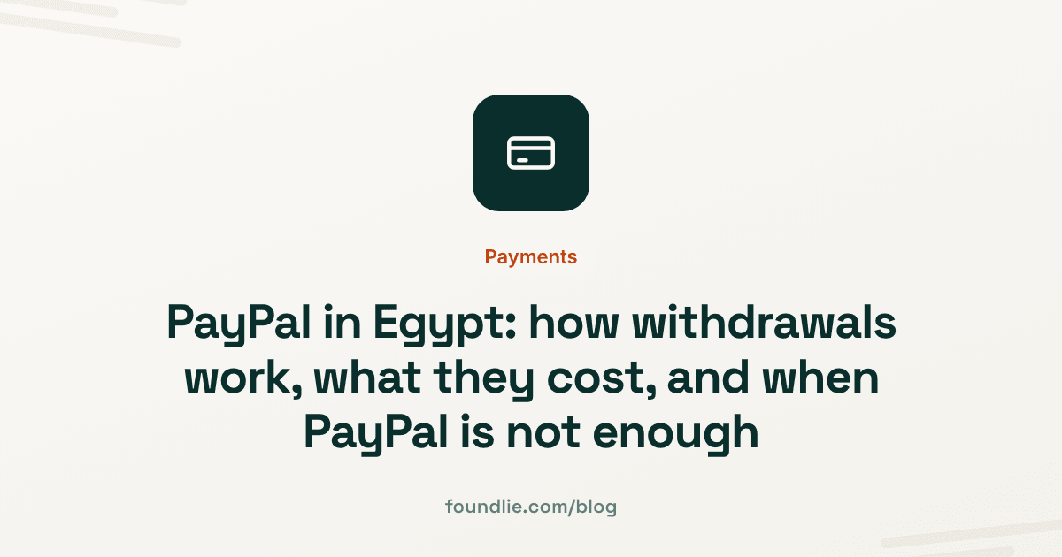 Foundlie article cover: Payments