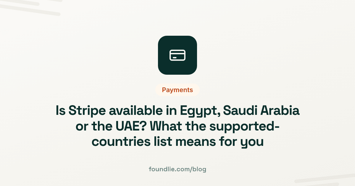 Foundlie article cover: Payments
